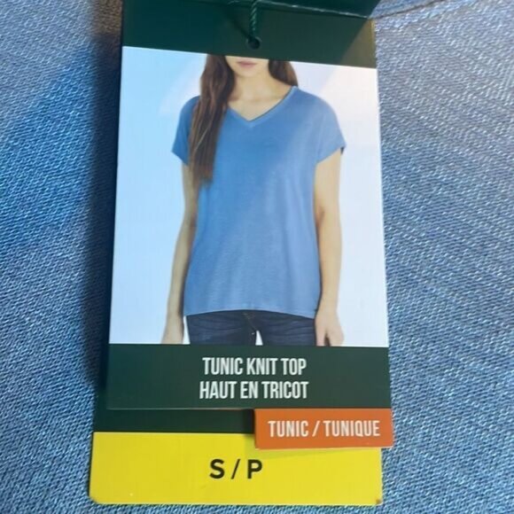 Orvis Woman’s Short Sleeve Tunic Knit Top Size S/P New - Picture 4 of 6